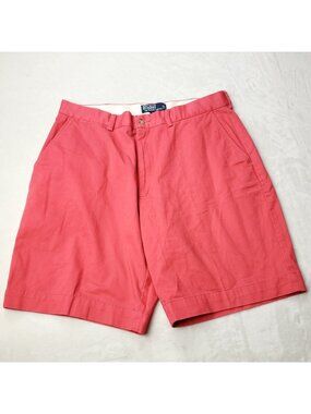 Polo Ralph Lauren Prospect Shorts Mens 35 x9 Coral Pink Cotton Casual Preppy